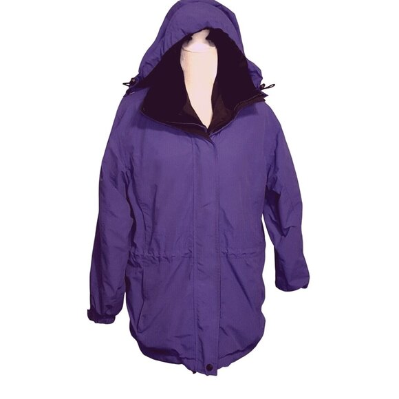 Eddie Bauer Weather Edge womens parka S Thinsulate lite loft  Zip Off Hood - Picture 1 of 9